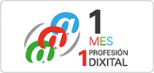 Logo 1 mes 1 profesión digital.