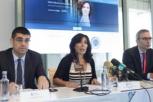 Mar Pereira en la rueda de prensa de presentación de la convocatoria de Galicia 