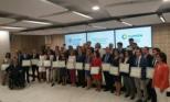 Entrega dos diplomas.