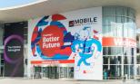 Entrada ao Mobile World Congress de Barcelona na súa edición de 2018.